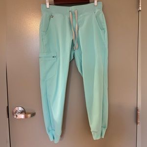 Figs Scrubs Limited Edition Fresh Aqua Zamora Jogger Scrub Pants